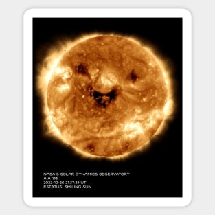 Smiling Sun Nasa's Solar Dynamics Observatory Sticker